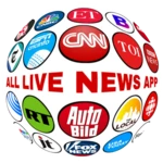 all live news:- stock market,sports,breaking news android application logo